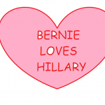 BERNIE LOVES HILLARY