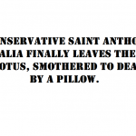 st. anthony scalia finaly left the scotus