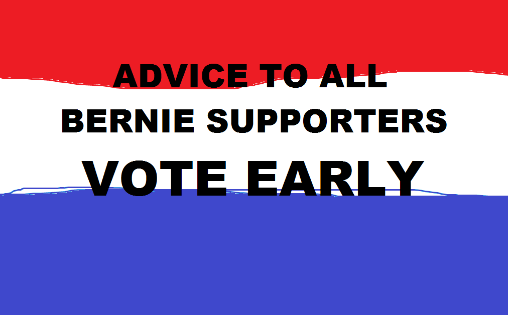 ADVICE TO BERNIE SUPPORTERS