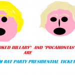 HILLARY AND LIZZY THE DAM RAT PRESIDENTIAL TICKET