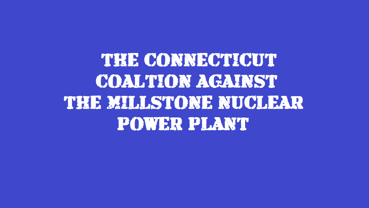 THE CT COALITION AGAINST MILLSTONE TITLE DOC. TITLE PAGE 2017