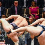 trump at sumo wrestling match 2019
