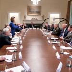 pelosi shames president sharpie and his generals meeting 2019