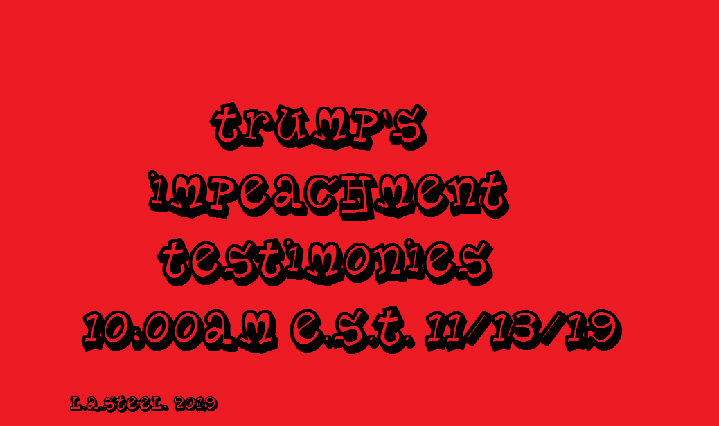 trump's impeachment tesimonies 2019